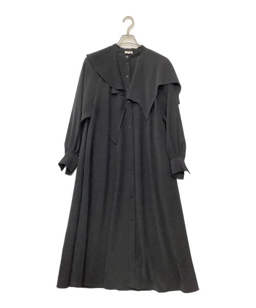 ENFOLD（エンフォルド）ENFOLD (エンフォルド) NECK-LAYERED DRESS グレー サイズ:36の古着・服飾アイテム