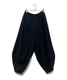 ENFOLD（エンフォルド）の古着「ELASTIC HAREM PANTS　」｜ブラック
