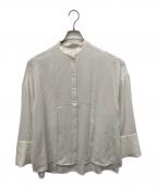 ENFOLDエンフォルド）の古着「SLIT SHIRT BLOUSE」｜ホワイト