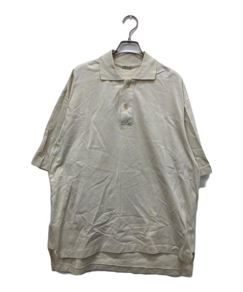 AURALEE（オーラリー）AURALEE (オーラリー) SUPER FINE COTTON SALT SHRINK PIQUE BIG POLO ベージュ サイズ:3の古着・服飾アイテム
