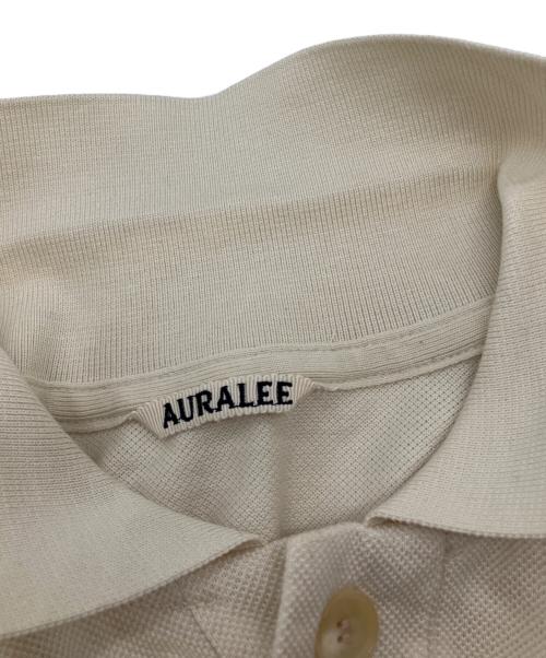 AURALEE（オーラリー）AURALEE (オーラリー) SUPER FINE COTTON SALT SHRINK PIQUE BIG POLO ベージュ サイズ:3の古着・服飾アイテム