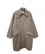 MONKEY TIMEモンキータイム）の古着「FRC MLN BAL COAT/ステンカラーコート」｜ブラウン×グレー