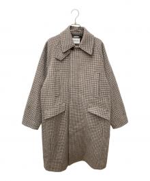 MONKEY TIME（モンキータイム）の古着「FRC MLN BAL COAT/ステンカラーコート」｜ブラウン×グレー
