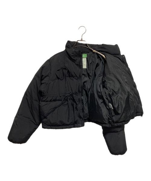 sinoon（シヌーン）sinoon (シヌーン) リボンダウンジャケット ブラック サイズ:FREEの古着・服飾アイテム