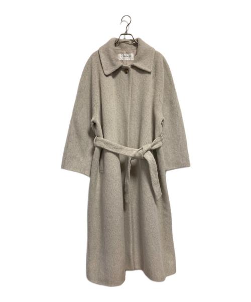 LOUNIE（ルーニー）LOUNIE (ルーニー) シャンブレーシャギーコート ベージュ サイズ:SIZE 40の古着・服飾アイテム