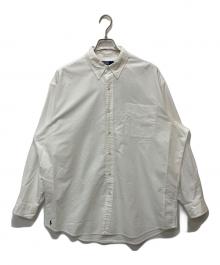 POLO RALPH LAUREN（ポロ・ラルフローレン）の古着「THE BIG FIT 裾ポニーボタンダウンシャツ」｜ホワイト
