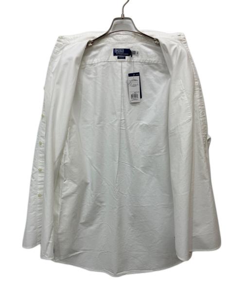 POLO RALPH LAUREN（ポロ・ラルフローレン）POLO RALPH LAUREN (ポロ・ラルフローレン) THE BIG FIT 裾ポニーボタンダウンシャツ ホワイト サイズ:Lの古着・服飾アイテム