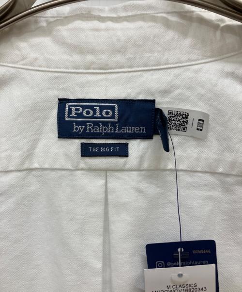 POLO RALPH LAUREN（ポロ・ラルフローレン）POLO RALPH LAUREN (ポロ・ラルフローレン) THE BIG FIT 裾ポニーボタンダウンシャツ ホワイト サイズ:Lの古着・服飾アイテム