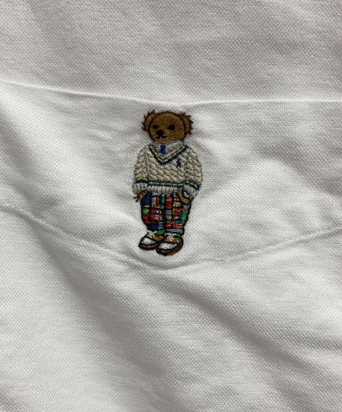 POLO RALPH LAUREN（ポロ・ラルフローレン）POLO RALPH LAUREN (ポロ・ラルフローレン) ポロベア刺繍シャツ ホワイト サイズ:Lの古着・服飾アイテム