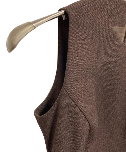 FRAY ID（フレイ アイディー）FRAY ID (フレイ アイディー) アメスリカットアウトワンピース ブラウン サイズ:1の古着・服飾アイテム