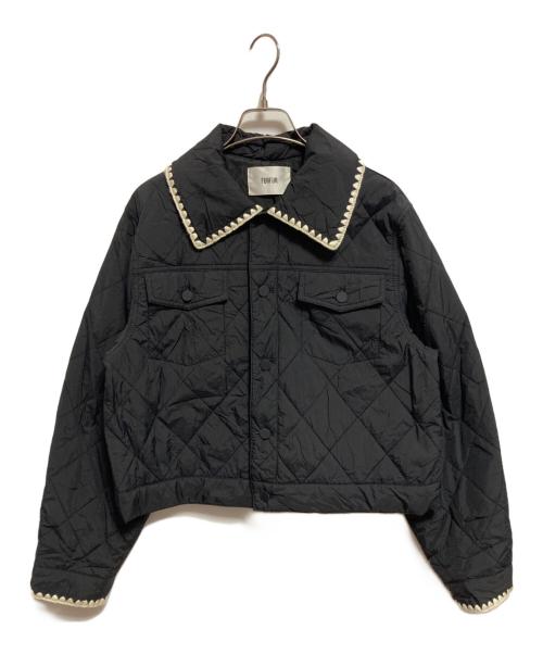 furfur（ファーファー）furfur (ファーファー) キルティングステッチブルゾン ブラック サイズ:FREEの古着・服飾アイテム
