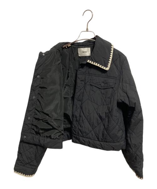 furfur（ファーファー）furfur (ファーファー) キルティングステッチブルゾン ブラック サイズ:FREEの古着・服飾アイテム