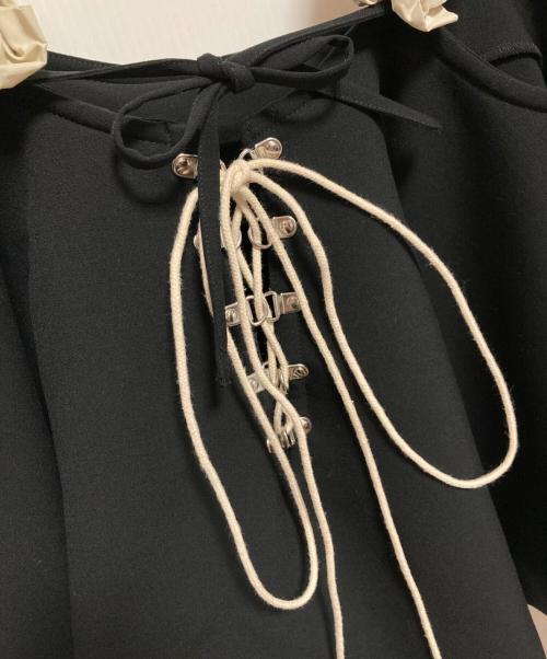 MAISON SPECIAL（メゾンスペシャル）MAISON SPECIAL (メゾンスペシャル) Flower Strap 2way Tops ブラック サイズ:FREEの古着・服飾アイテム