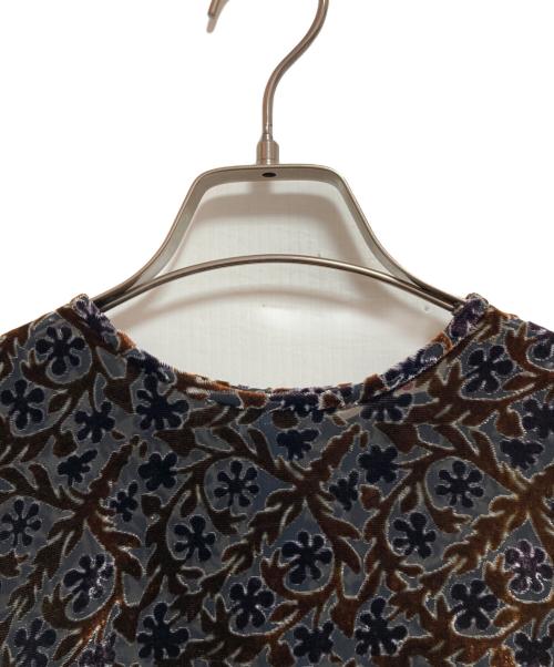 BACCA（バッカ）BACCA (バッカ) オパール加工ベルベットカットソー ブラウン サイズ:36の古着・服飾アイテム