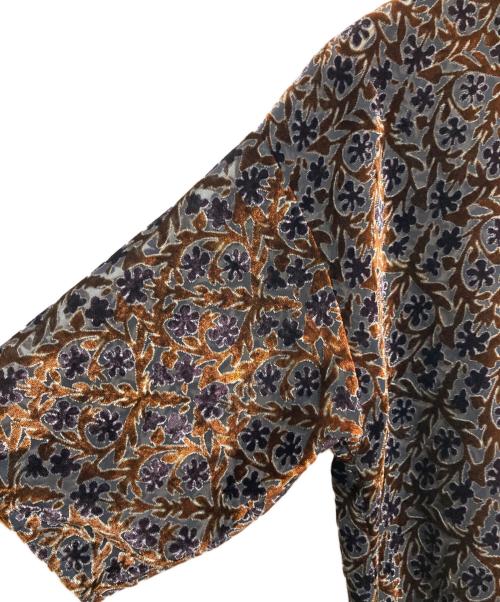 BACCA（バッカ）BACCA (バッカ) オパール加工ベルベットカットソー ブラウン サイズ:36の古着・服飾アイテム