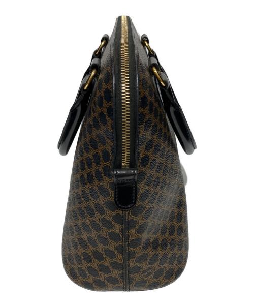 CELINE（セリーヌ）CELINE (セリーヌ) マカダム ハンドバッグ ブラック×ブラウンの古着・服飾アイテム
