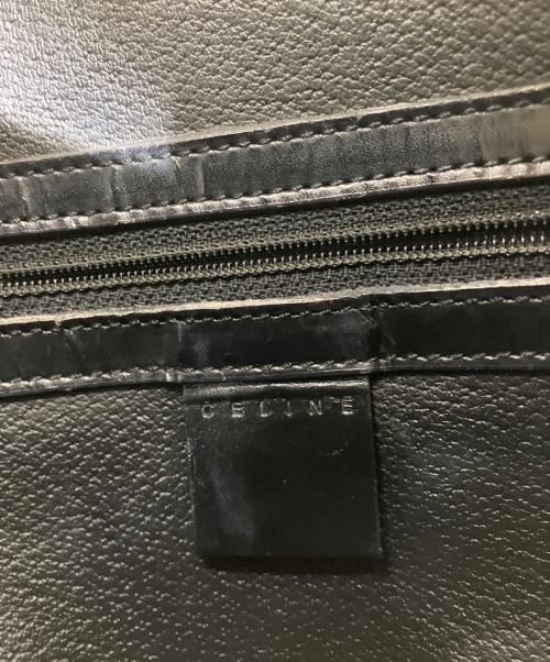 CELINE（セリーヌ）CELINE (セリーヌ) マカダム ハンドバッグ ブラック×ブラウンの古着・服飾アイテム