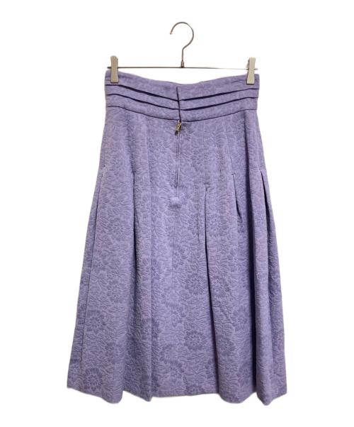 DESIGNWORKS（デザインワークス）DESIGNWORKS (デザインワークス) フラワーJQタックスカート パープル サイズ:38の古着・服飾アイテム