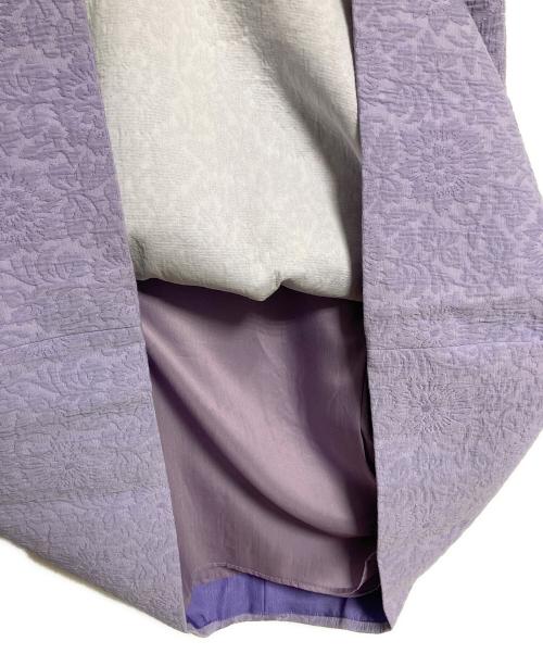 DESIGNWORKS（デザインワークス）DESIGNWORKS (デザインワークス) フラワーJQタックスカート パープル サイズ:38の古着・服飾アイテム