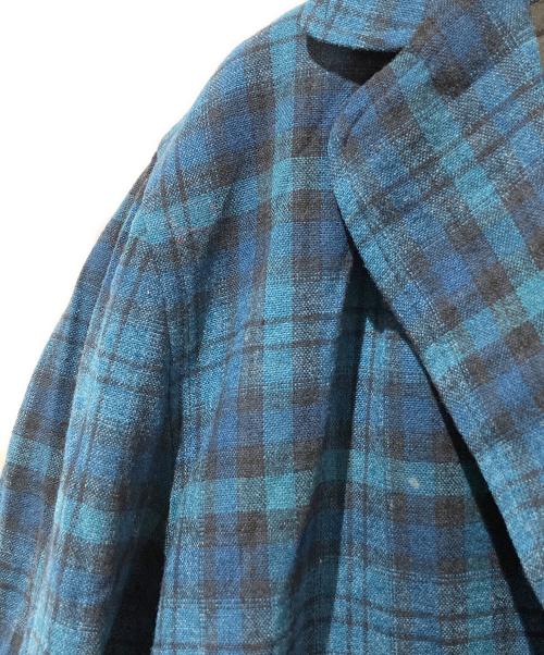 PENDLETON（ペンドルトン）PENDLETON (ペンドルトン) 60’s ウールチェックアンコンジャケット ブルー サイズ:Mの古着・服飾アイテム