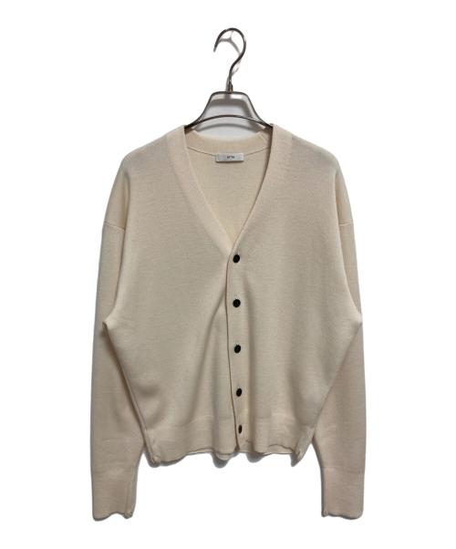 ATON（エイトン）ATON (エイトン) カシミヤシルクVネックカーディガン アイボリー サイズ:02の古着・服飾アイテム