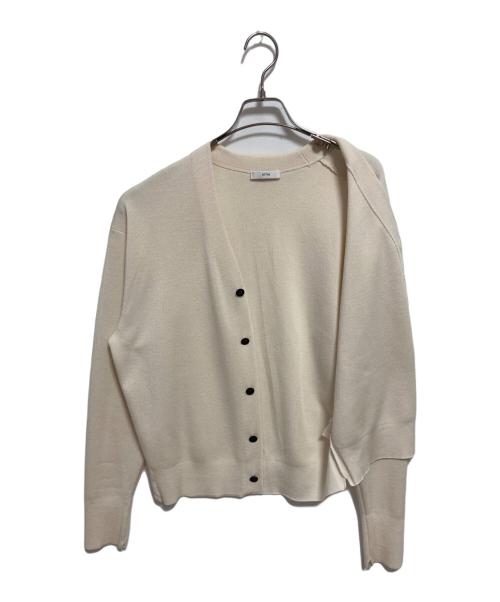 ATON（エイトン）ATON (エイトン) カシミヤシルクVネックカーディガン アイボリー サイズ:02の古着・服飾アイテム
