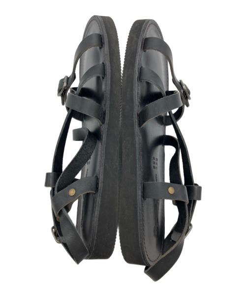 organic handloom（オーガニックハンドルーム）Organic handloom (オーガニックハンドルーム) ストラップサンダル ブラック サイズ:27cmの古着・服飾アイテム