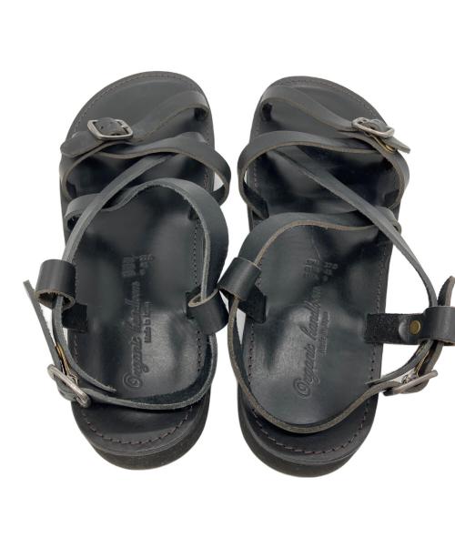 organic handloom（オーガニックハンドルーム）Organic handloom (オーガニックハンドルーム) ストラップサンダル ブラック サイズ:27cmの古着・服飾アイテム