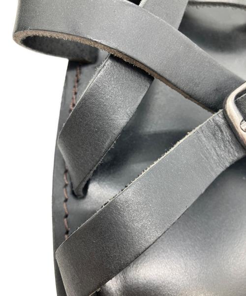 organic handloom（オーガニックハンドルーム）Organic handloom (オーガニックハンドルーム) ストラップサンダル ブラック サイズ:27cmの古着・服飾アイテム