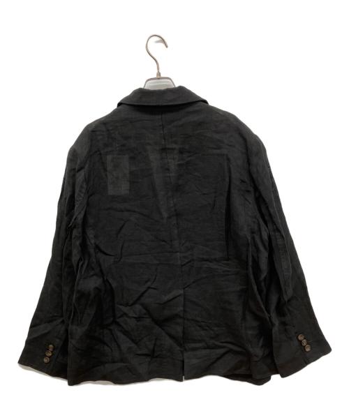 anuke（アンヌーク）anuke (アンヌーク) Linen Sheer Jacket　リネンシアージャケット　テーラードジャケット ブラック サイズ:38の古着・服飾アイテム