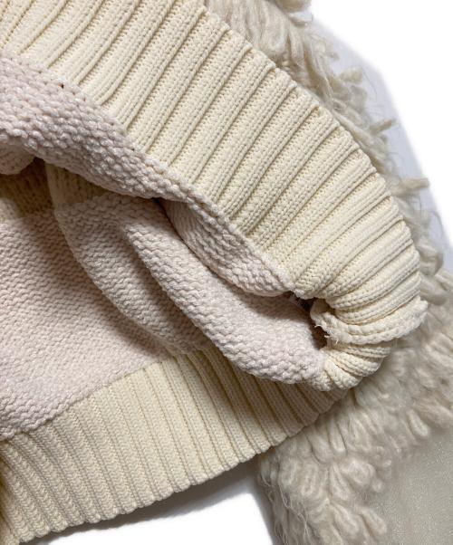 HeRIN.CYE（ヘリンドットサイ）HeRIN.CYE (ヘリンドットサイ) Mix knit short tops アイボリー サイズ:FREEの古着・服飾アイテム