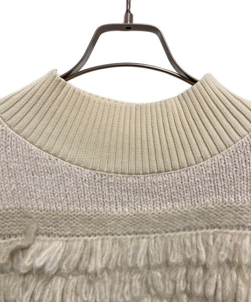 HeRIN.CYE（ヘリンドットサイ）HeRIN.CYE (ヘリンドットサイ) Mix knit short tops アイボリー サイズ:FREEの古着・服飾アイテム