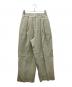 TODAYFUL（トゥデイフル）の古着「Tuck Linen Trousers　タック入りリネンパンツ」｜ライトグリーン