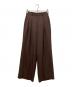 TODAYFUL（トゥデイフル）の古着「Tuck Wide Trousers」｜ブラウン