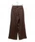 TODAYFUL (トゥデイフル) Tuck Wide Trousers ブラウン サイズ:36 未使用品：7000円