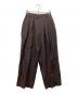 TODAYFUL（トゥデイフル）の古着「Tuck Linen Trousers」｜ブラウン