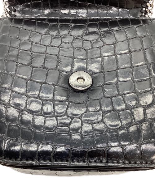 STELLA McCARTNEY（ステラマッカートニー）STELLA McCARTNEY (ステラマッカートニー) ファラベラクロコ型押しチェーンショルダーバッグ ブラックの古着・服飾アイテム