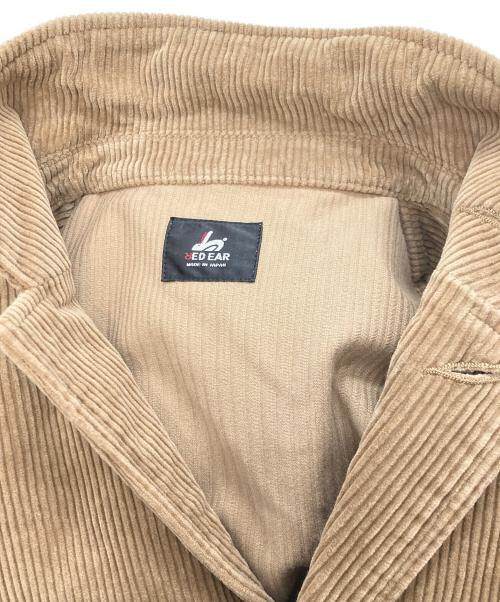 RED EAR（レッドイアー）RED EAR (レッドイアー) ペンキ加工コーデュロイカバーオール ベージュ サイズ:Lの古着・服飾アイテム