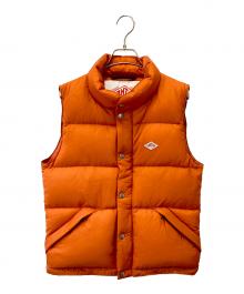 DANTON（ダントン）の古着「HIGH LOFT DOWN VEST」｜オレンジ