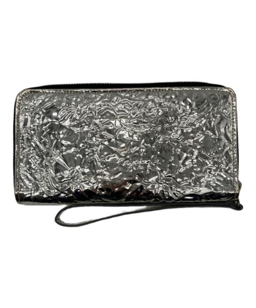 MM6 Maison Margiela（エムエムシックスメゾンマルジェラ）MM6 Maison Margiela (エムエムシックスメゾンマルジェラ) メタリックロングウォレットの古着・服飾アイテム