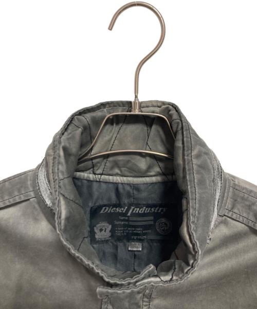 DIESEL（ディーゼル）DIESEL (ディーゼル) エイジングフィールドジャケット グレー サイズ:Lの古着・服飾アイテム