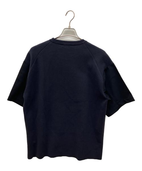 ESTNATION（エストネーション）ESTNATION (エストネーション) ドッキングミラノリブニットTシャツ ネイビー サイズ:XLの古着・服飾アイテム