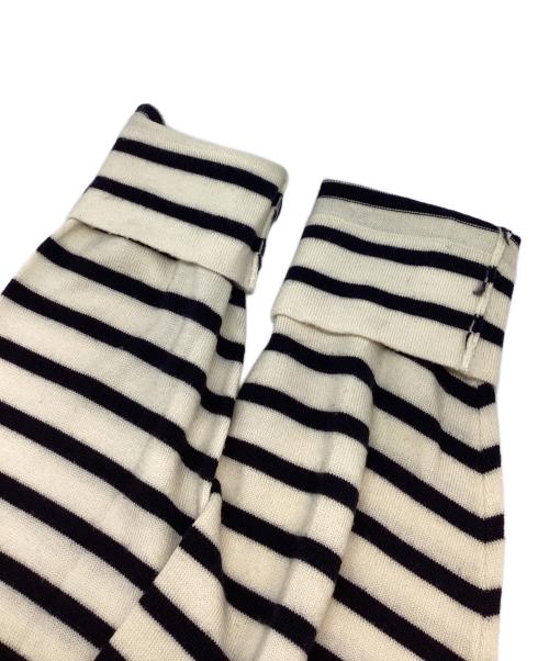 JOHN SMEDLEY（ジョンスメドレー）JOHN SMEDLEY (ジョンスメドレー) ウールボーダーニット アイボリー サイズ:SIZEMの古着・服飾アイテム