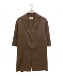 UNITED ARROWS（ユナイテッドアローズ）の古着「リバーテーラードコート　ロングコート」｜ブラウン