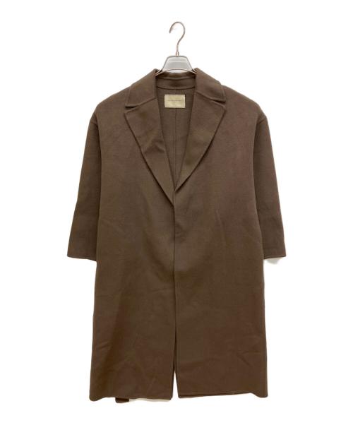 UNITED ARROWS（ユナイテッドアローズ）UNITED ARROWS (ユナイテッドアローズ) リバーテーラードコート　ロングコート ブラウン サイズ:38の古着・服飾アイテム