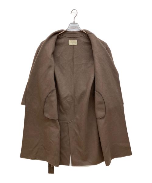 UNITED ARROWS（ユナイテッドアローズ）UNITED ARROWS (ユナイテッドアローズ) リバーテーラードコート　ロングコート ブラウン サイズ:38の古着・服飾アイテム