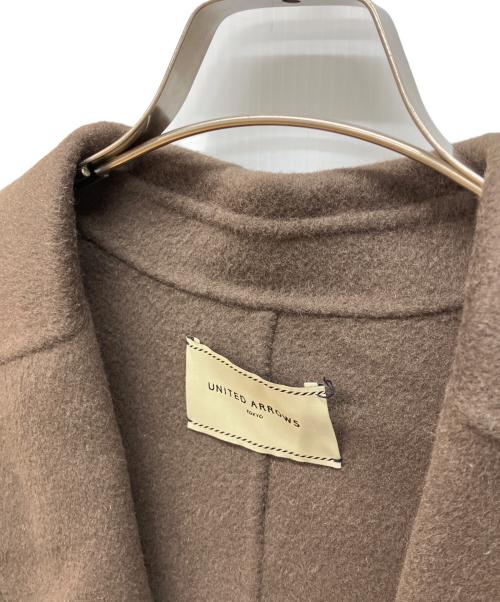 UNITED ARROWS（ユナイテッドアローズ）UNITED ARROWS (ユナイテッドアローズ) リバーテーラードコート　ロングコート ブラウン サイズ:38の古着・服飾アイテム