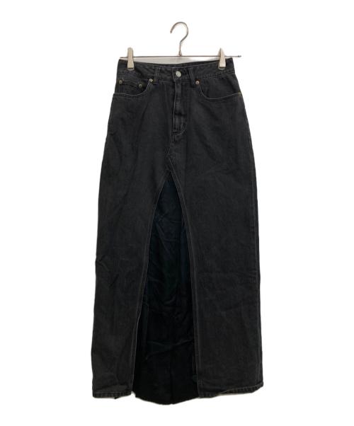 L'appartement（アパルトモン）L'Appartement (アパルトモン) Denim Layered Skirt ブラック サイズ:34の古着・服飾アイテム