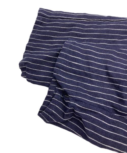 fog linen work（フォグリネンワーク）fog linen work (フォグリネンワーク) 北欧、暮らしの道具店 (ホクオウ、グラシノドウグテン) 別注 ストライプリネンワンピース ネイビー×ホワイト サイズ:-の古着・服飾アイテム