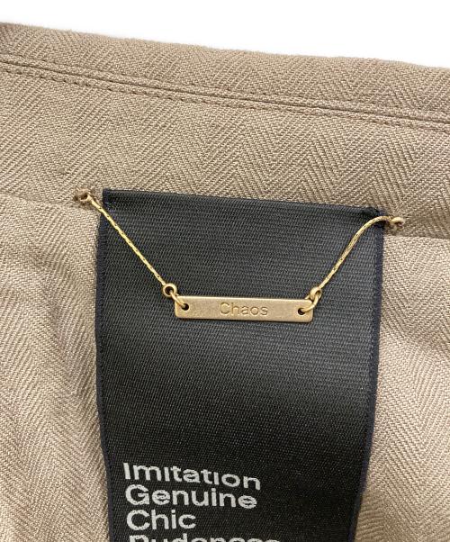 CHAOS（カオス）Chaos (カオス) ウィンターヘリンボーンジャケット ベージュ サイズ:SIZE Freeの古着・服飾アイテム